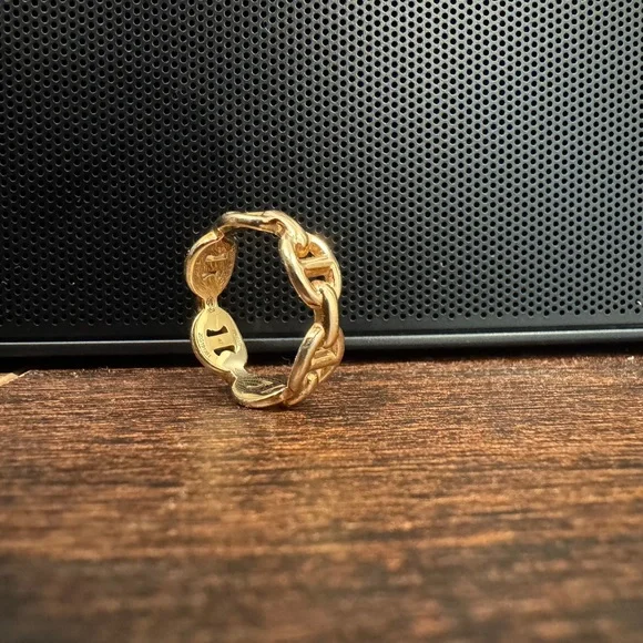 Hermes 18k rose gold chaine d’ancre enchainee - Picture 2 of 4